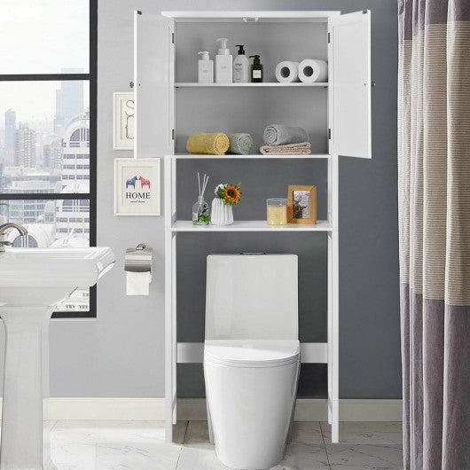 Costway Over The Toilet Bathroom Storage Space Saver with Shelf