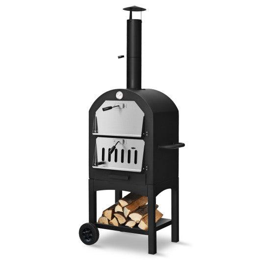 U-MAX Steel Freestanding Wood Burning Pizza Oven