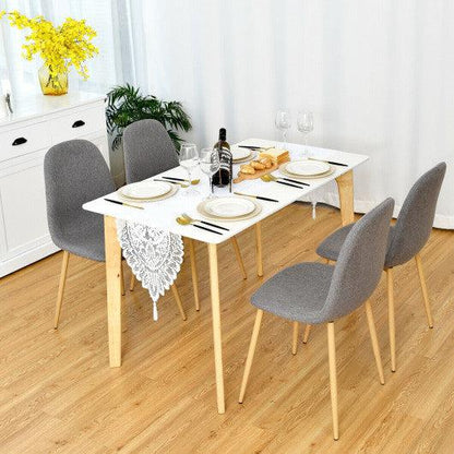 Costway Set of 4 Gray Accent Dining Chairs