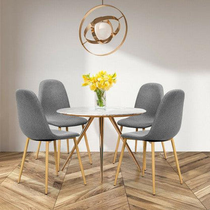 Costway Set of 4 Gray Accent Dining Chairs