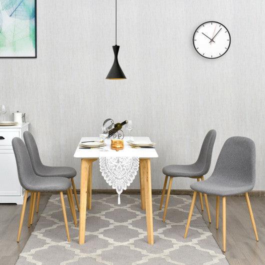 Costway Set of 4 Gray Accent Dining Chairs