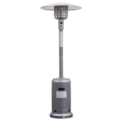 Costway Silver Gray Garden Standing Liquid Propane Gas Steel Accessories Heater
