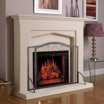 Costway Single Panel Heavy Duty Steel Fireplace Screen