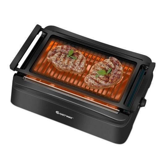 Costway Smokeless Indoor BBQ Grill with Advanced Infrared Technology – US  Fireplace Store