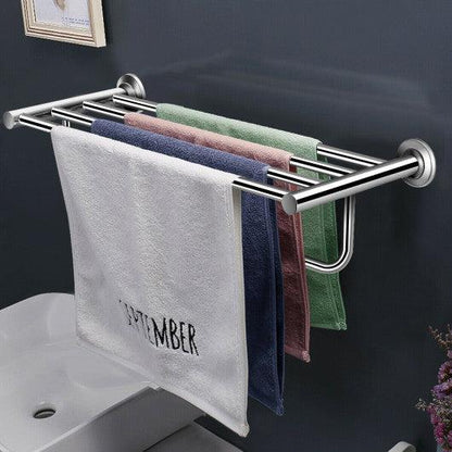 Costway Stainless Steel Wall Mount Bathroom Towel Rack