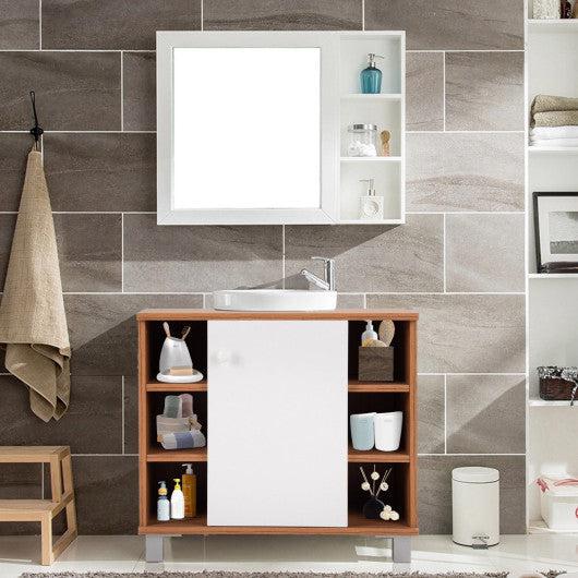 Costway Under Sink Cabinet Bathroom Spacesaver Storage Cabinet