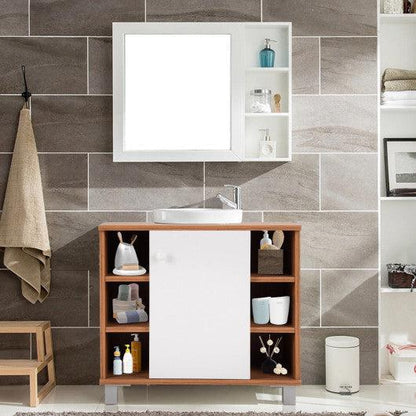 Costway Under Sink Cabinet Bathroom Spacesaver Storage Cabinet