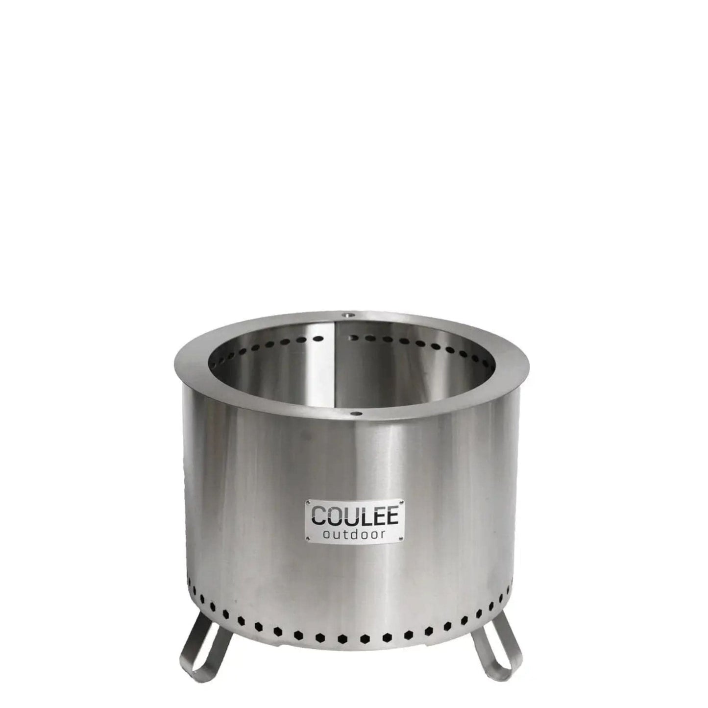 Coulee Colorado 21" Smokeless Multifuel Portable Stainless Steel Fire Pit