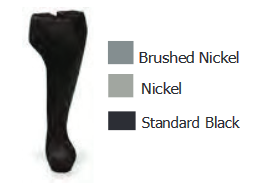 Country Stoves Black Olympic Sculptured Legs for Georgetown Wood Stove