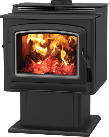 Country Stoves Black Pedestal for Georgetown Wood Stove