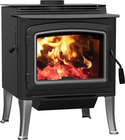 Country Stoves Brushed Nickel Coastal Legs for Georgetown Wood Stove