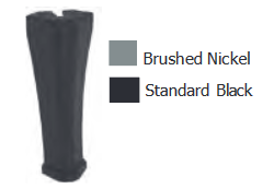 Country Stoves Brushed Nickel Coastal Legs for Georgetown Wood Stove