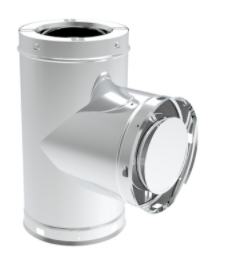 Country Stoves Snap-Pak Stainless Steel Tee With Cap