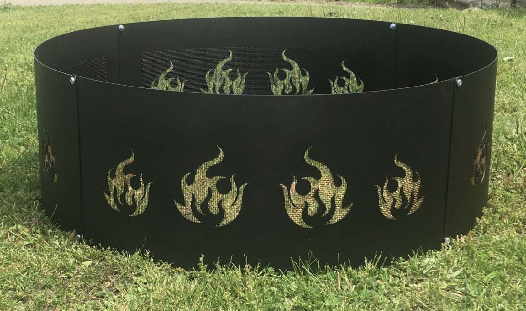 Custom Firescreen Fire Burn 36" Outdoor Fire Ring