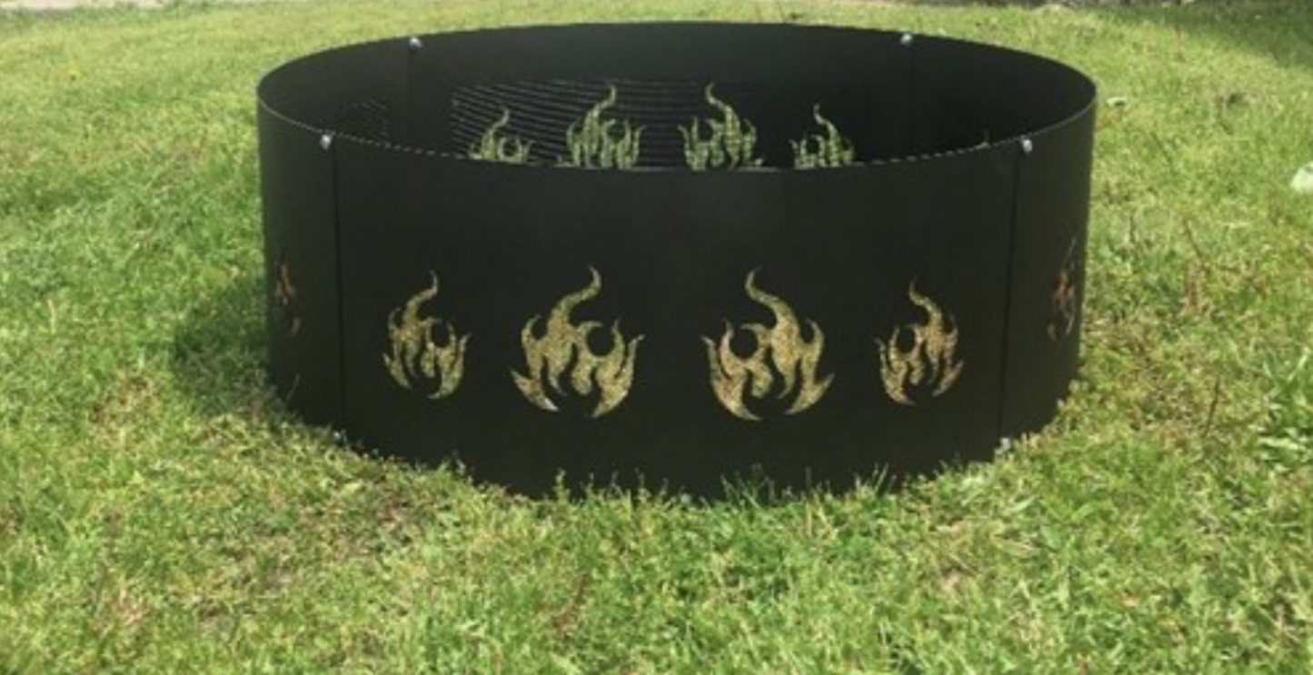 Custom Firescreen Flame Fire Ring