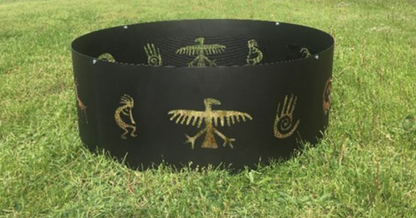 Custom Firescreen Petroglyph 36" Outdoor Fire Ring