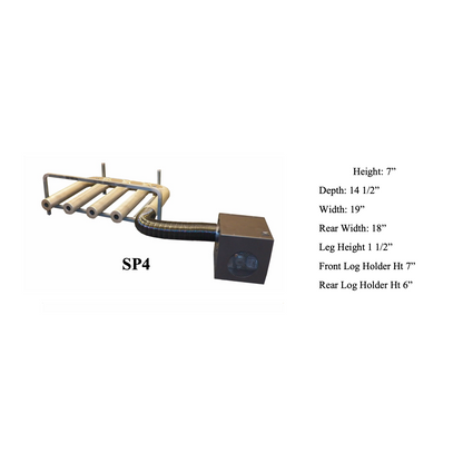 Custom Firescreen Spitfire 4 Tube Fireplace Heater With Blower