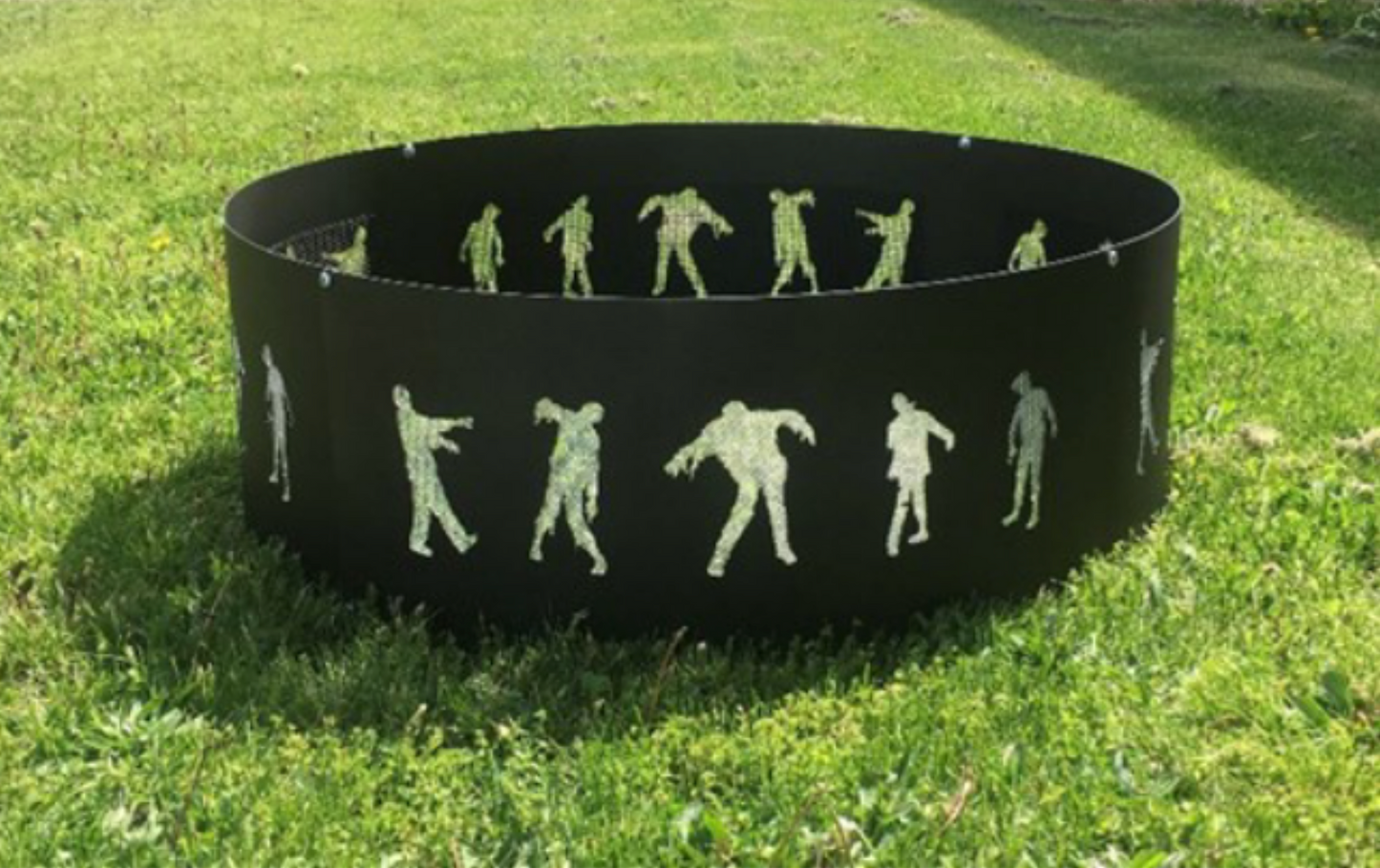 Custom Firescreen Zombie 36" Outdoor Fire Ring