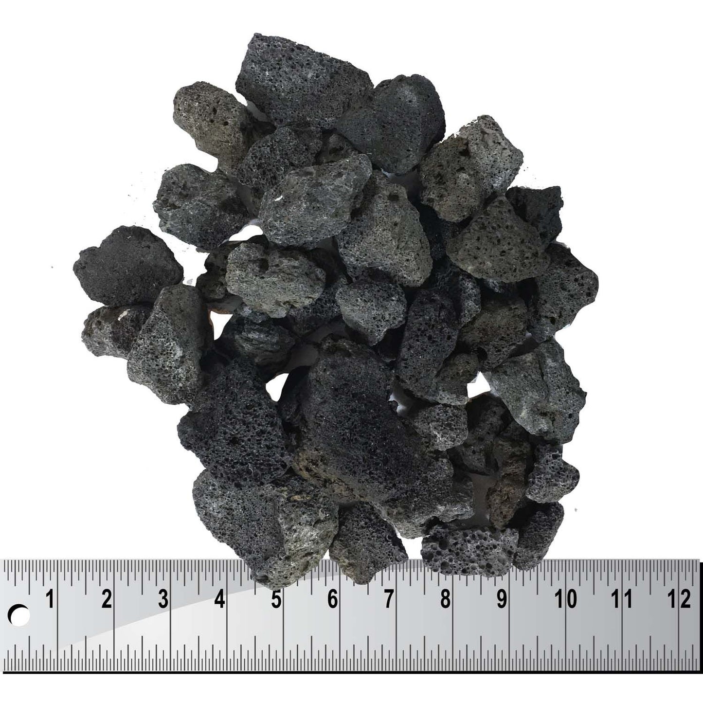 Dagan Industries 1" to 2" Black Lava Rock (50 lbs)
