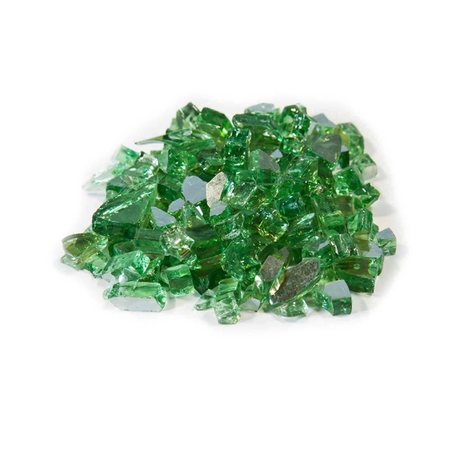 Dagan Industries 1/2" Emerald Reflective Fire Glass (10 lbs)