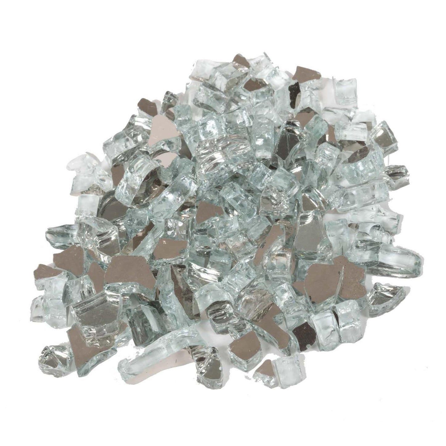 Dagan Industries 1/2" Silver Reflective Fire Glass (10 lbs)