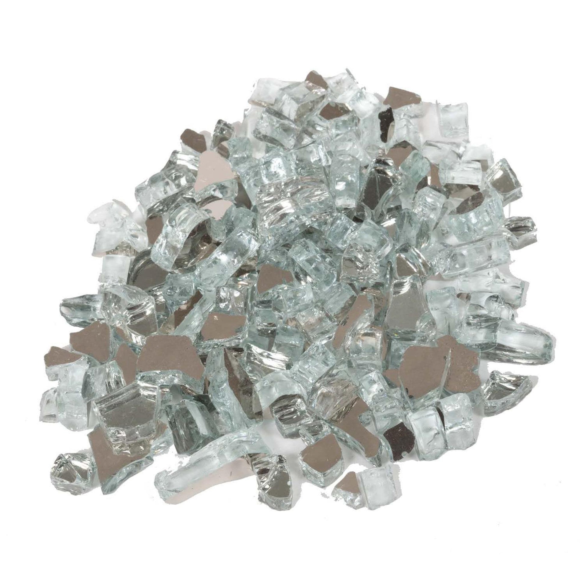 Dagan Industries 1/2" Silver Reflective Fire Glass (10 lbs)