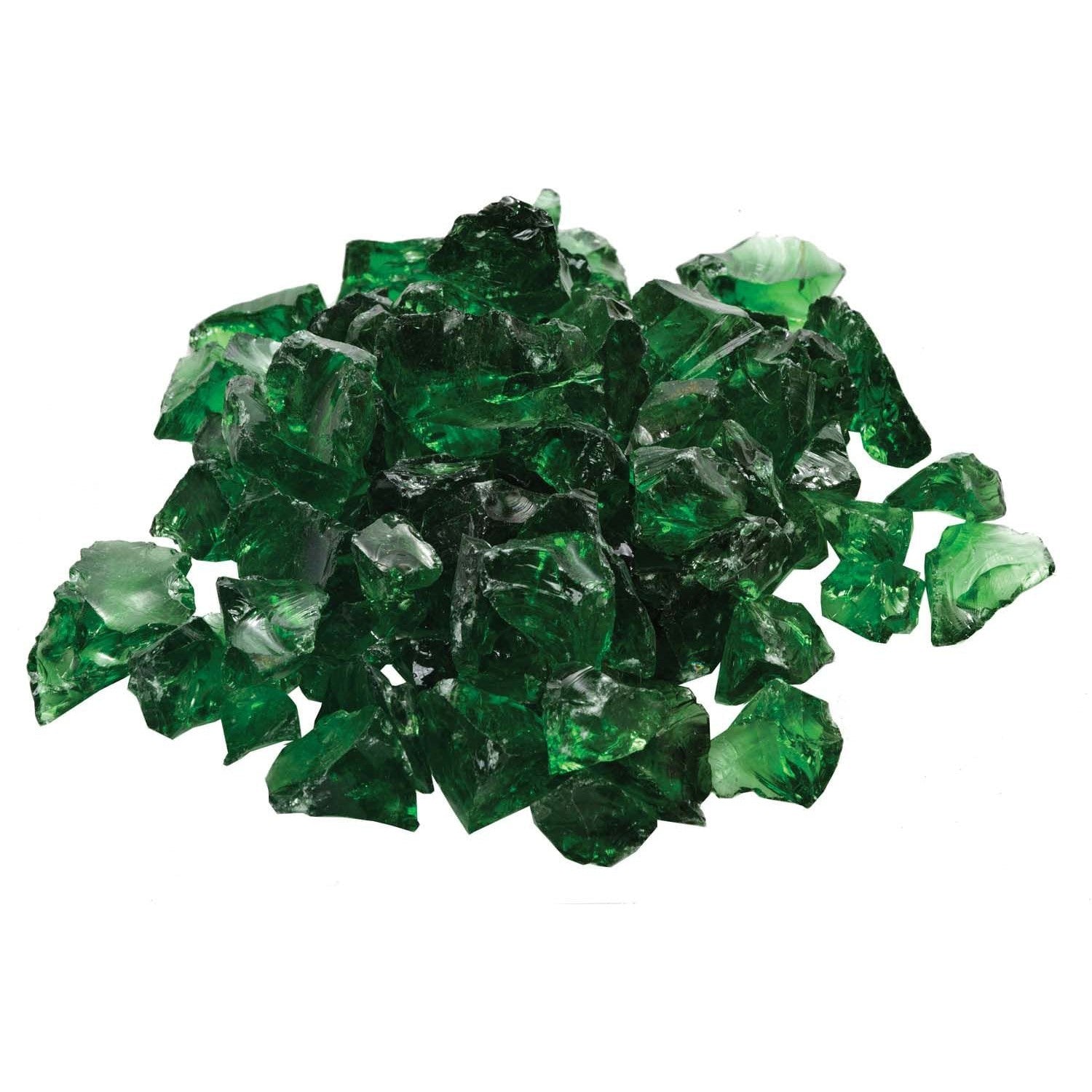 Dagan Industries 1/2" to 3/4" Dark Green Fire Glass (10 lbs)