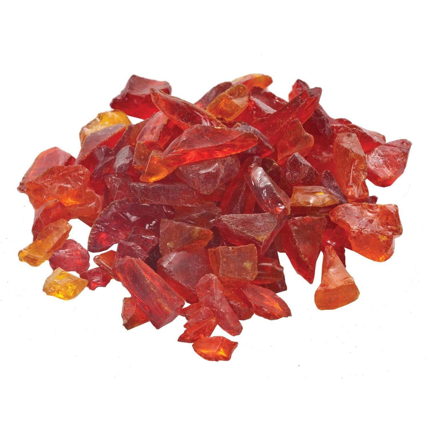 Dagan Industries 1/2" to 3/4" Orange Fire Glass (10 lbs)