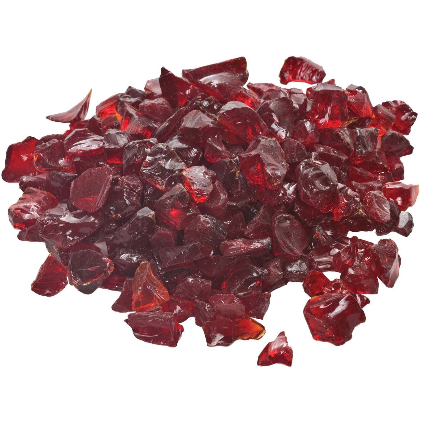 Dagan Industries 1/2" to 3/4" Red Fire Glass (10 lbs)