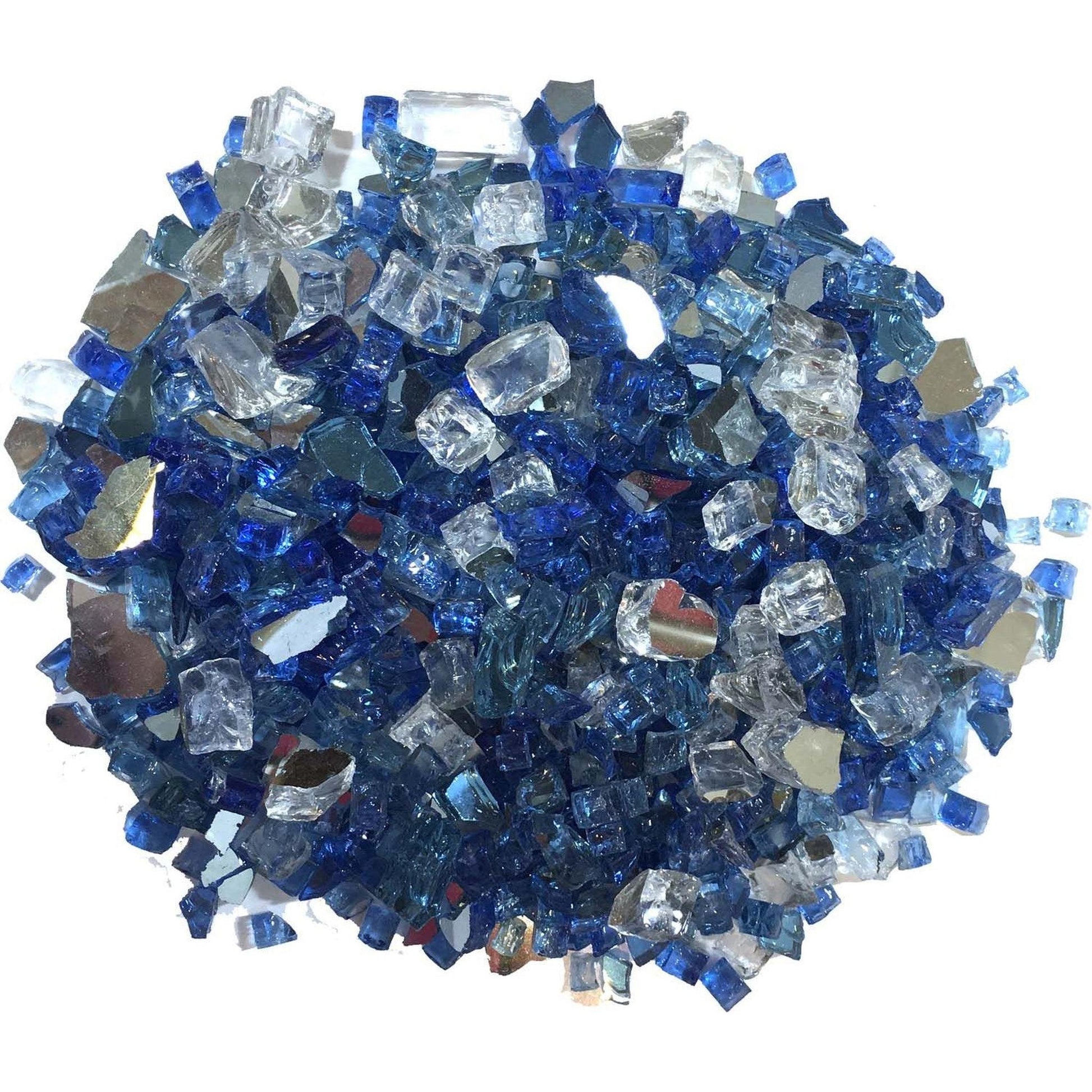 Dagan Industries 1/4" Multicolor Reflective Fire Glass (10 lbs)