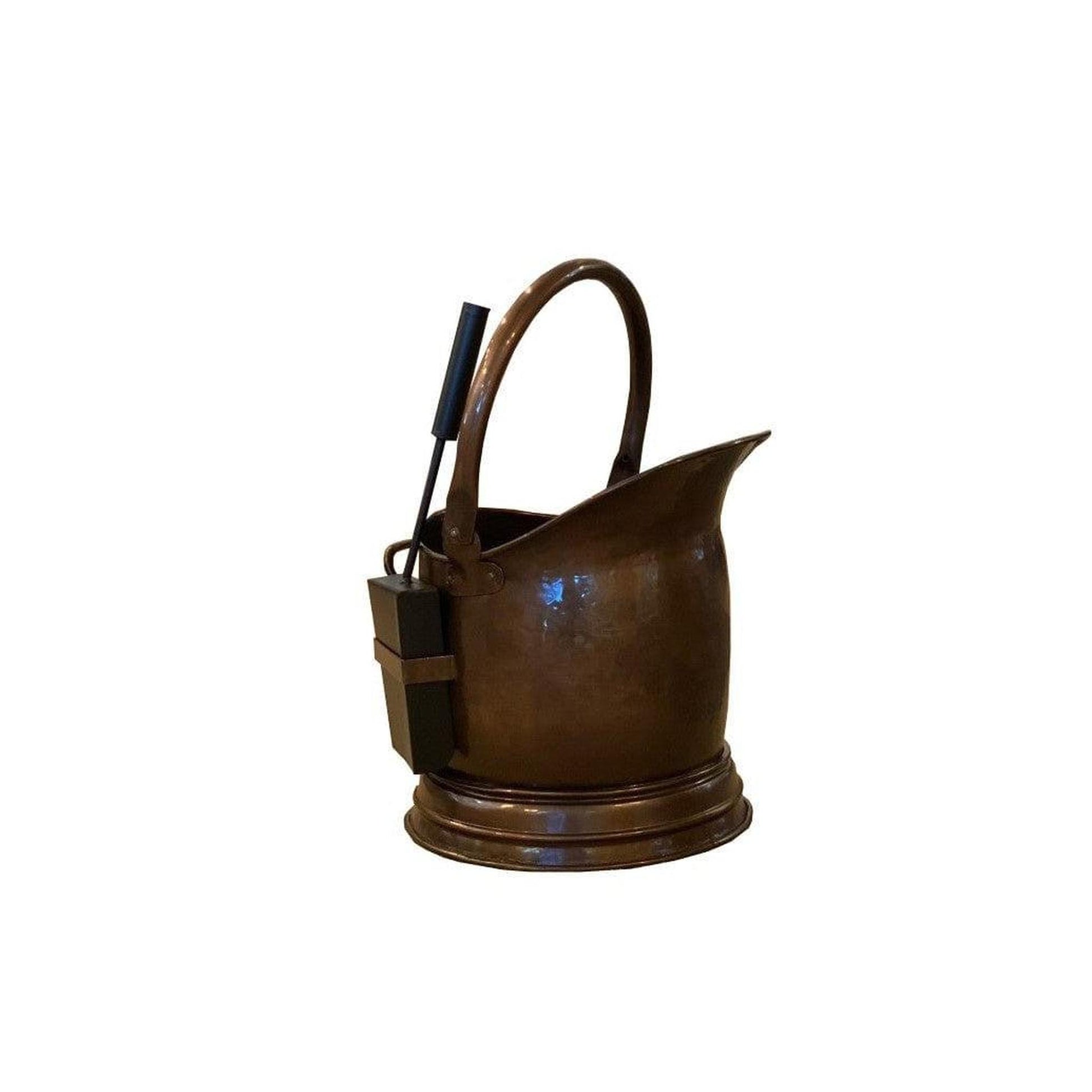 Dagan Industries 14" x 13" Coal Hod with Shovel in Antique Brass - 4512