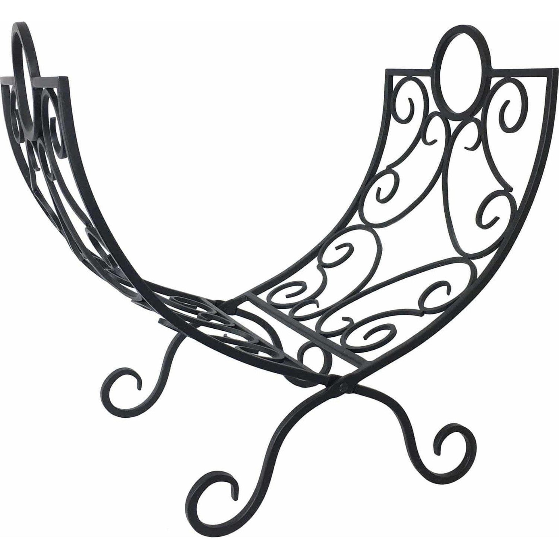 Dagan Industries 14" x 22" Black Wrought Iron Log Holder