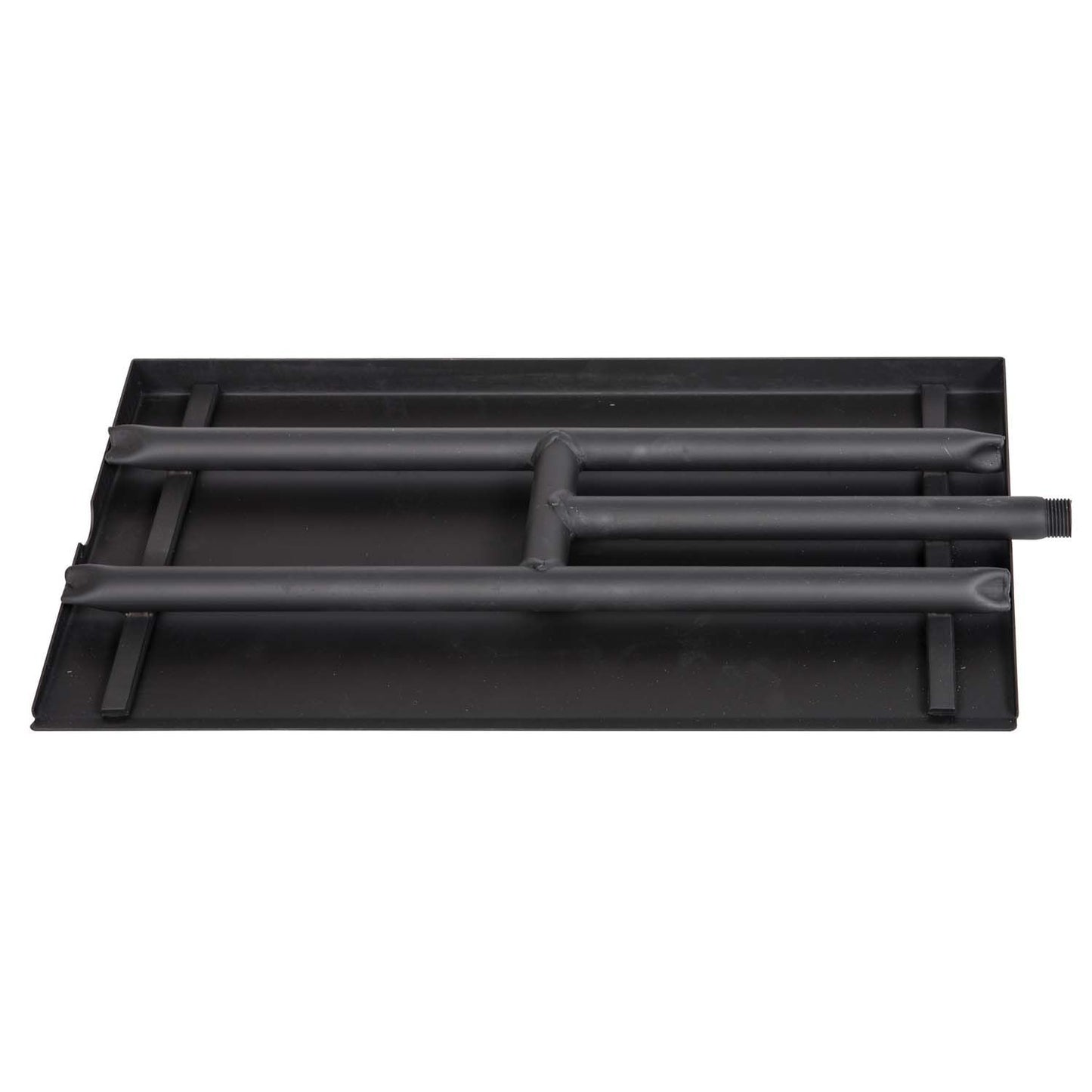 Dagan Industries 18" Black Steel Gas Ember Pan With H Style Burner