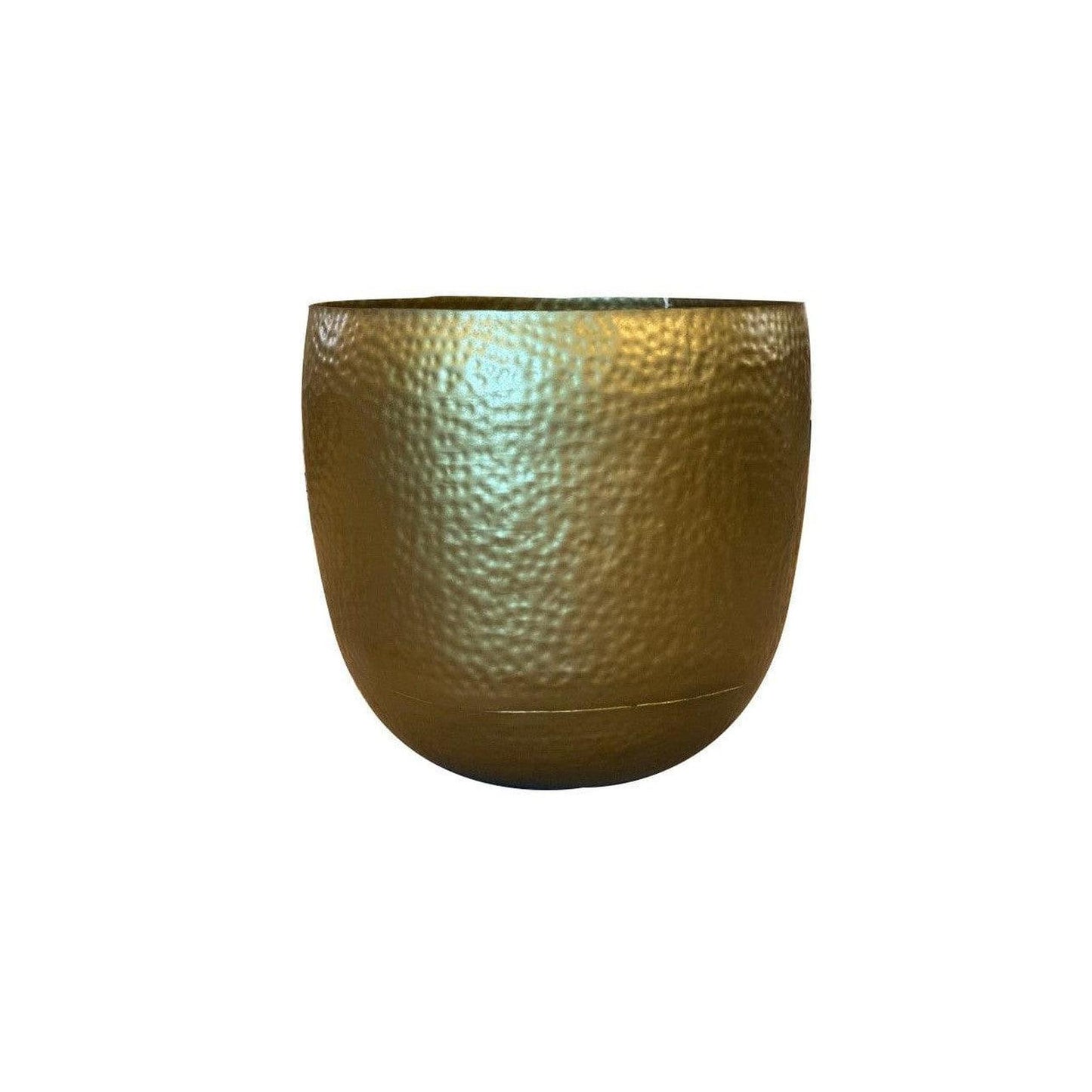 Dagan Industries 18" x 18" Hammered Brass Log Bucket - 2540