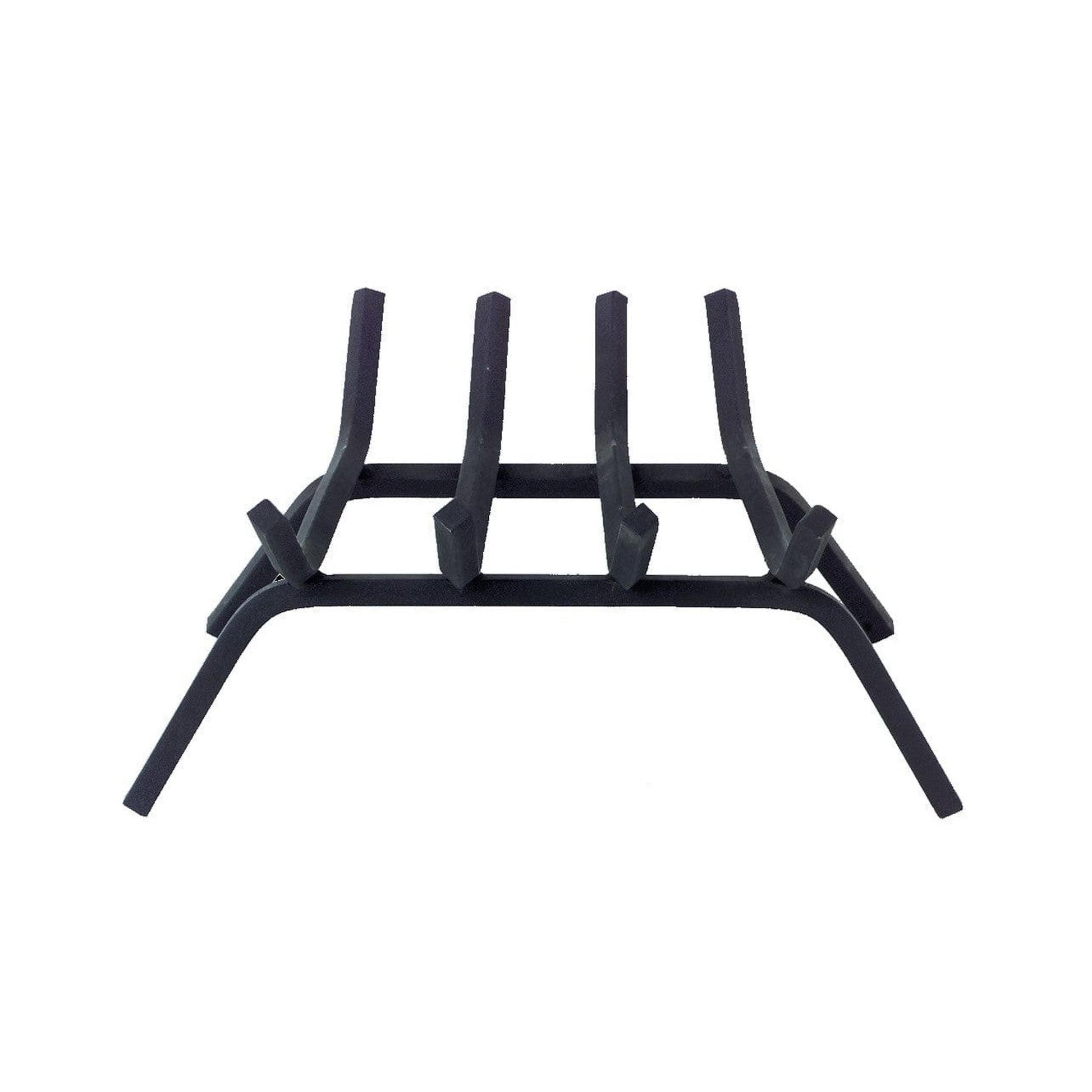 Dagan Industries 18" x 5/8" Square Black Steel 4-Bar Fireplace Grate