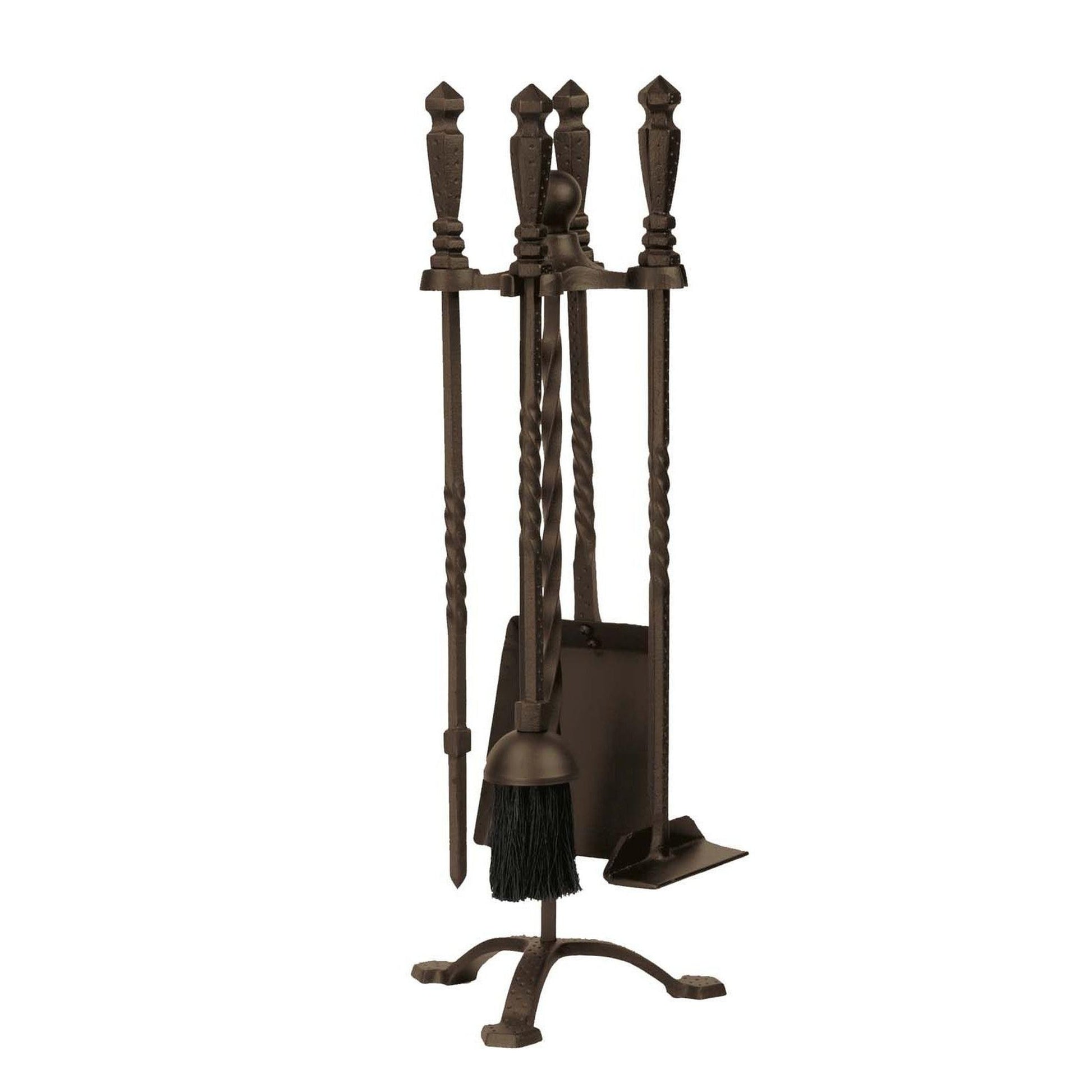 Dagan Industries 22" Bronze 5-Piece Wrought Iron Stove Fireset