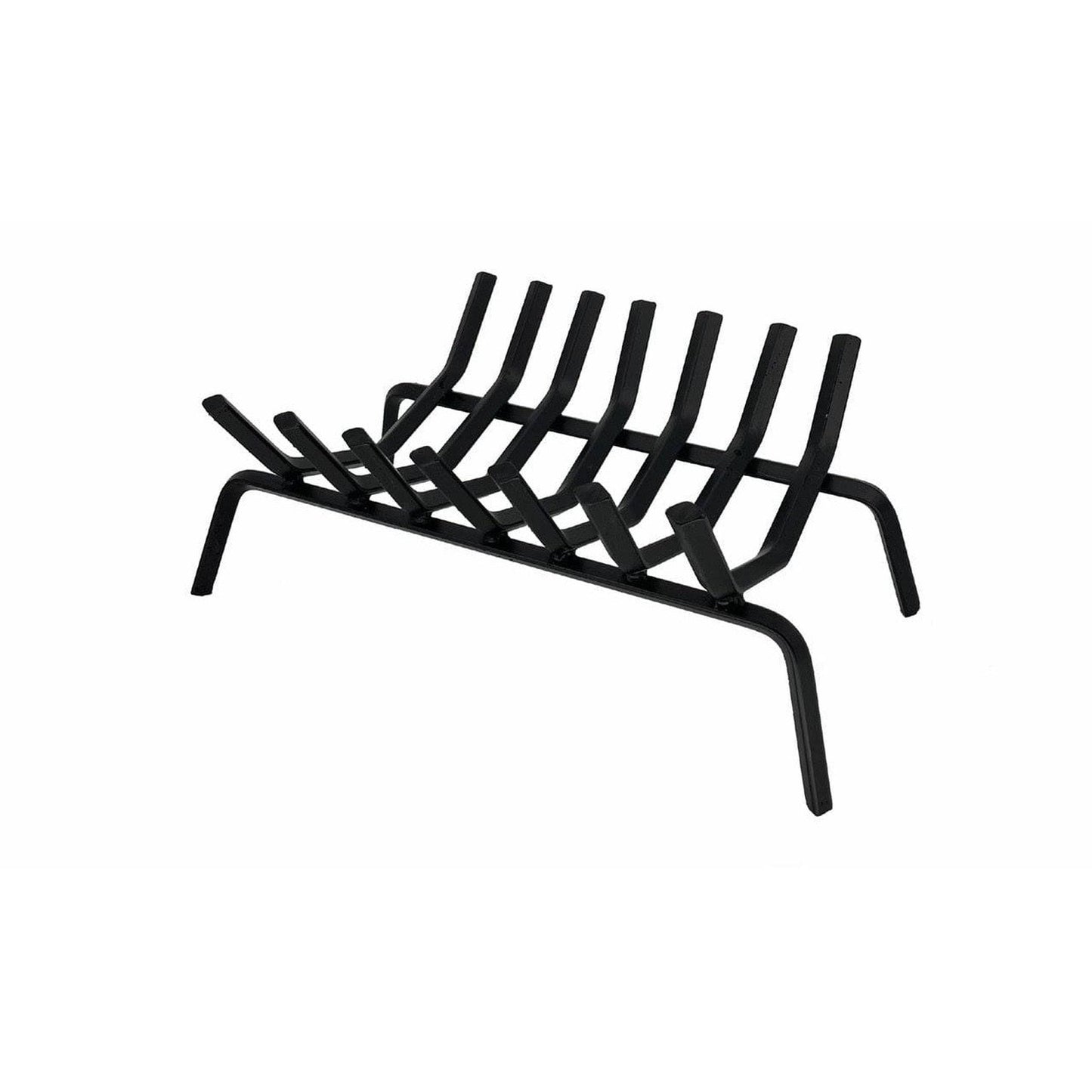 Dagan Industries 24" Black Steel Rectangle Style 7-Bars Fireplace Grate