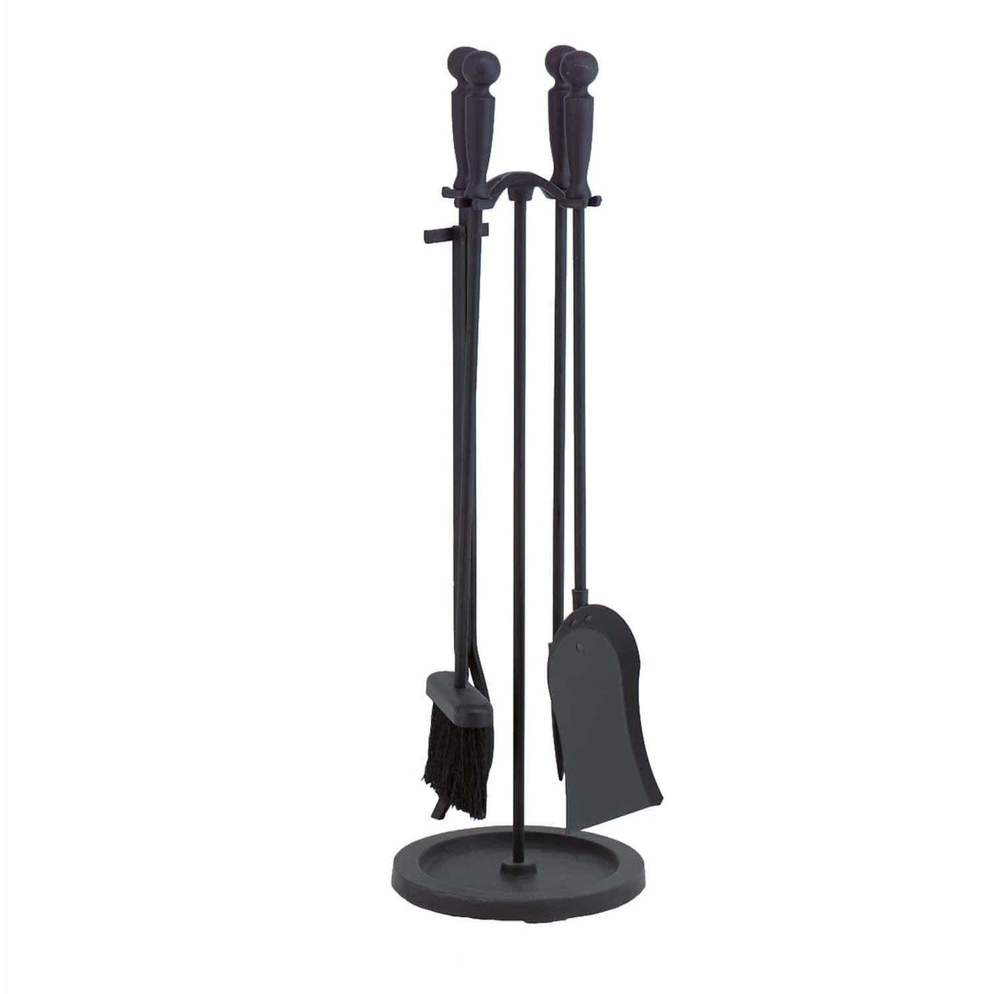 Dagan Industries 30" Black 5-Piece Fireset