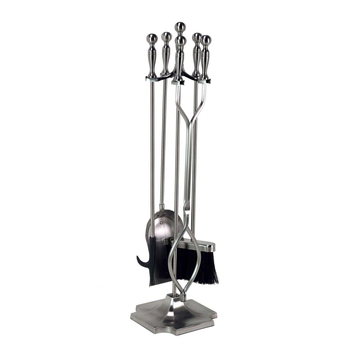 Dagan Industries 30" Five Piece Fireplace Tool Set in Pewter - 7532