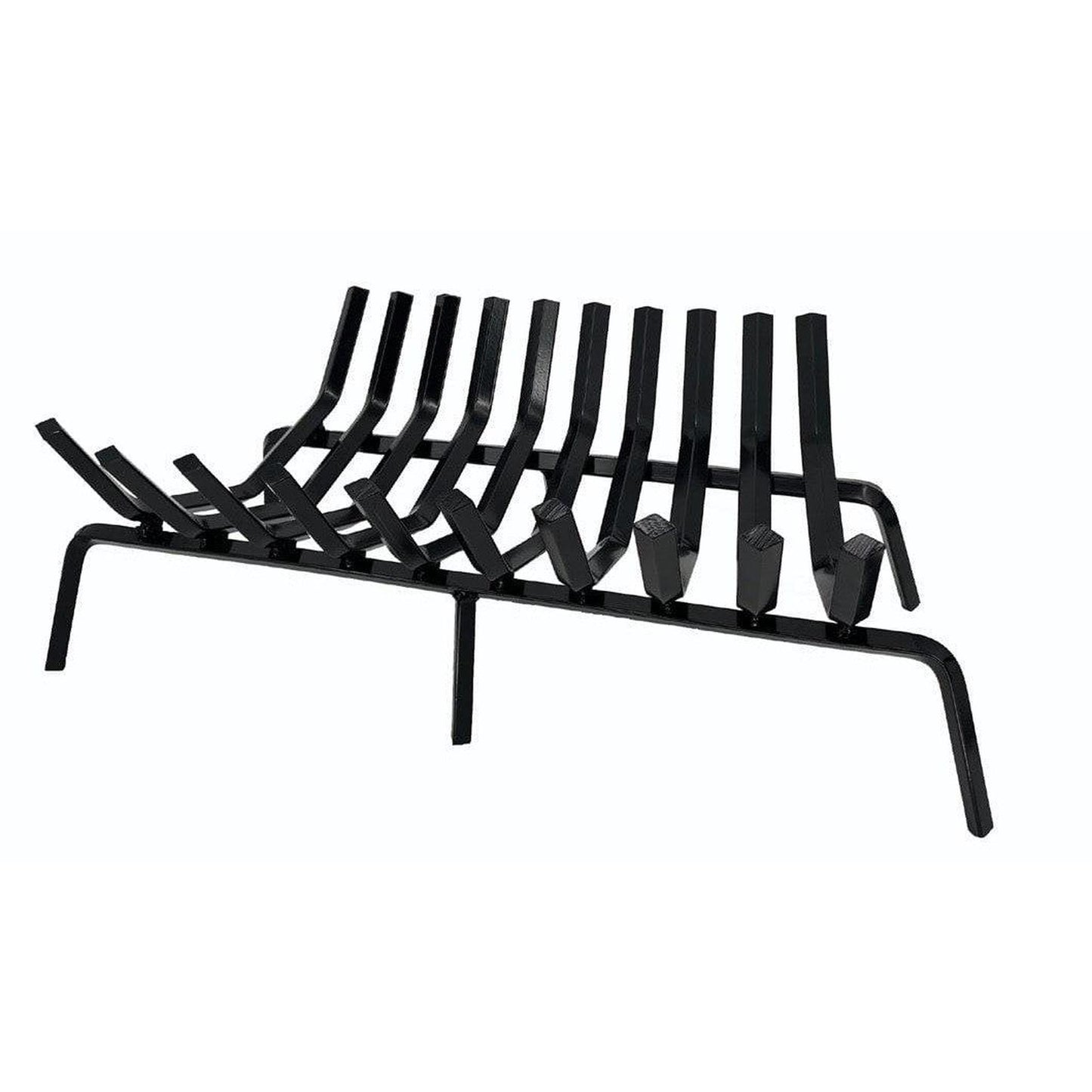 Dagan Industries 32" 10-Bar Black Steel Tapered Style Grate (GTG8832-10)