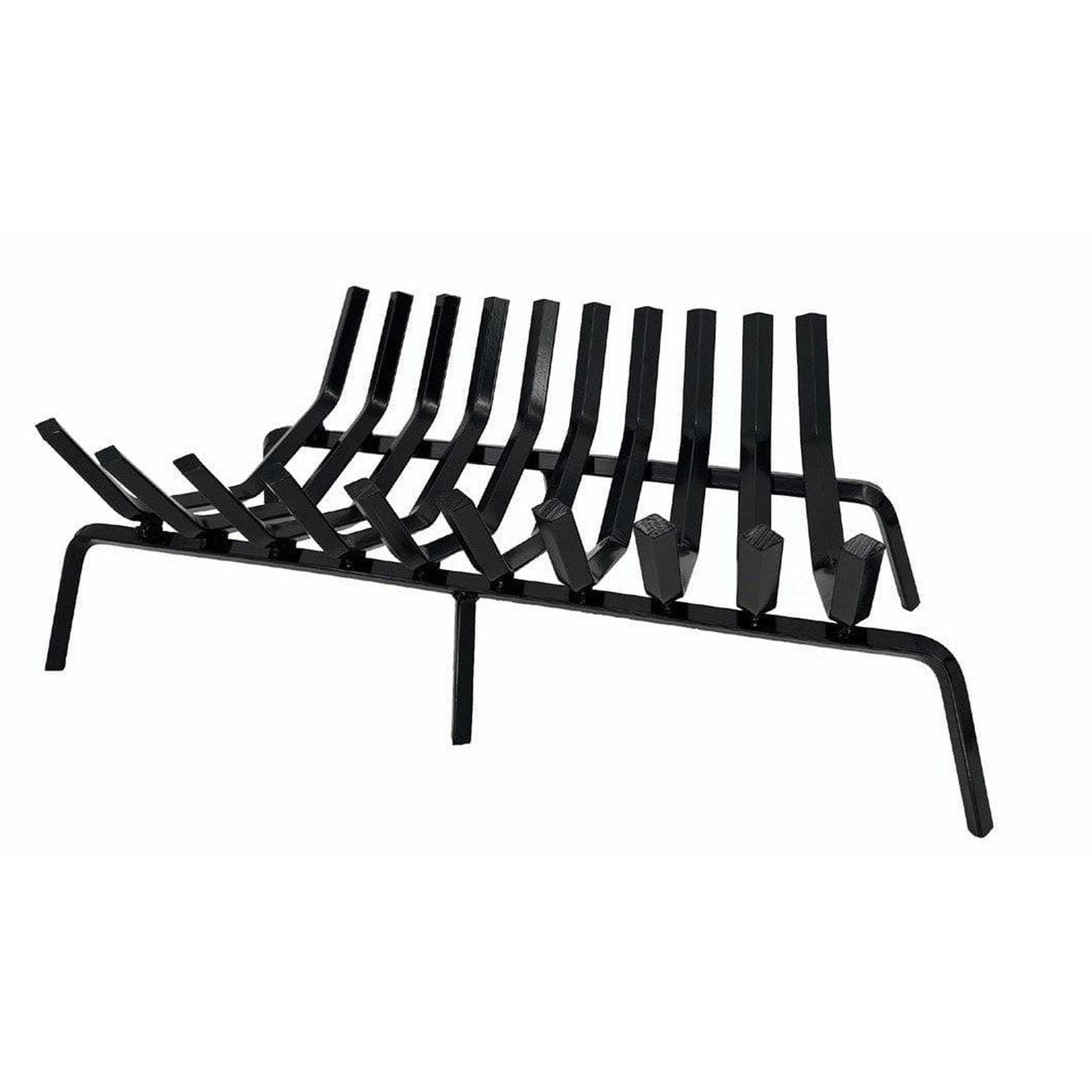 Dagan Industries 32" Black Steel Tapered Style 10-Bars Fireplace Grate