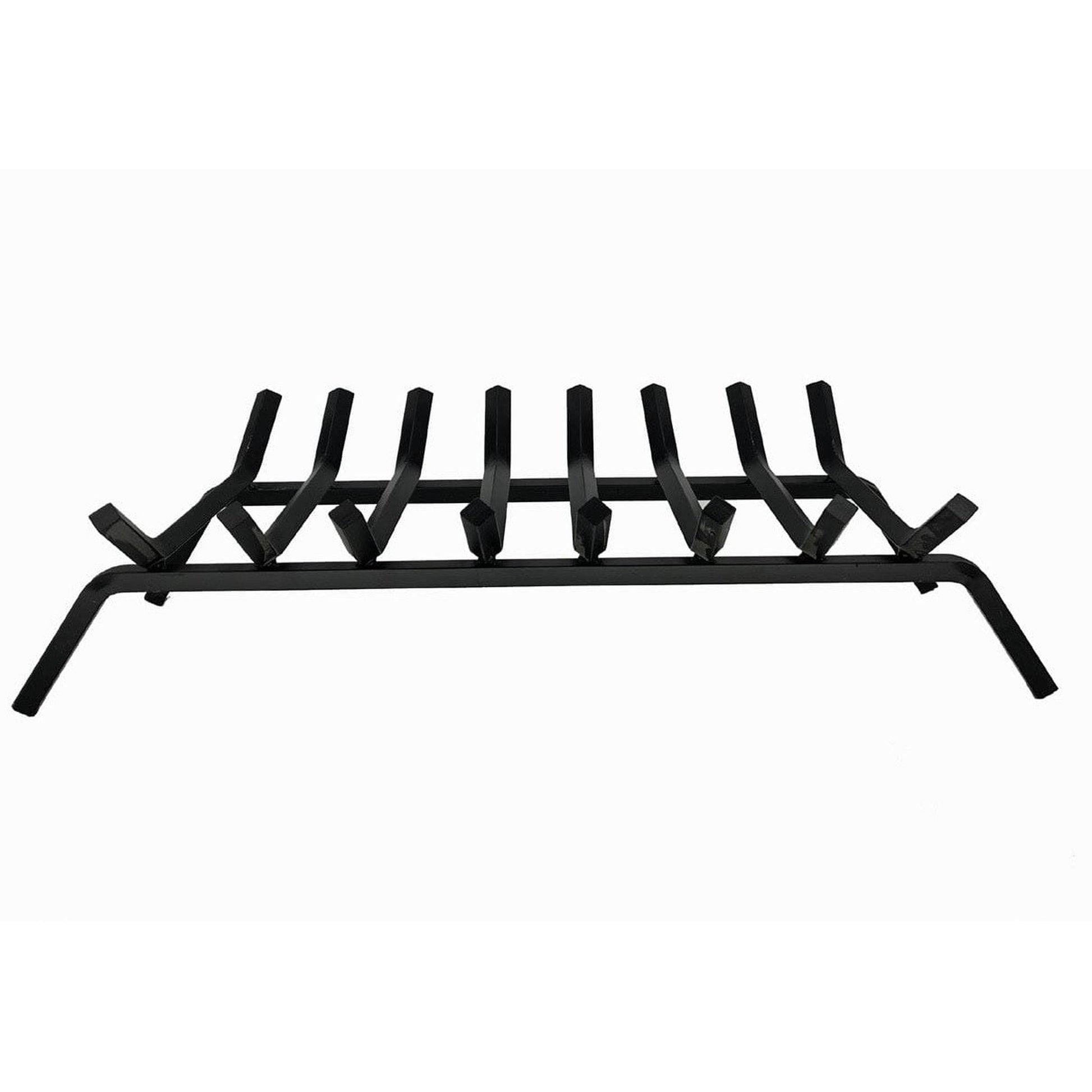 Dagan Industries 33" x 3/4" Square Black Steel 8-Bar Fireplace Grate