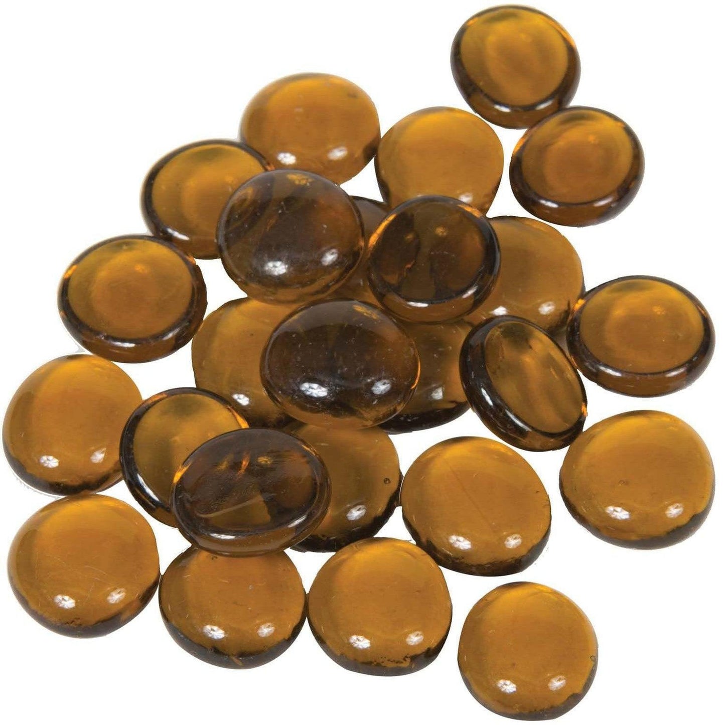 Dagan Industries 3/4" Amber Iridescent Fire Beads (10 lbs)