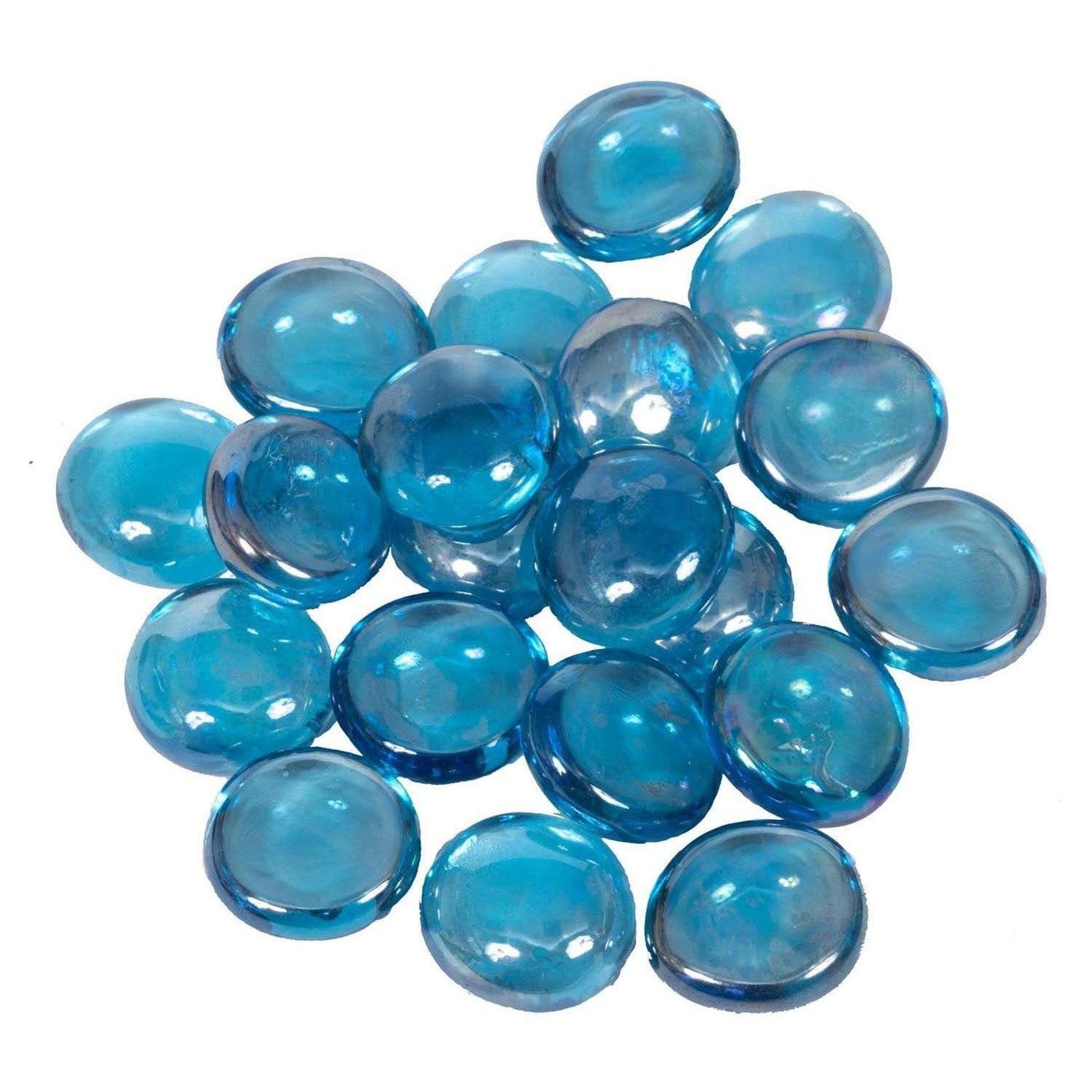 Dagan Industries 3/4" Light Blue Iridescent Fire Beads (10 lbs)