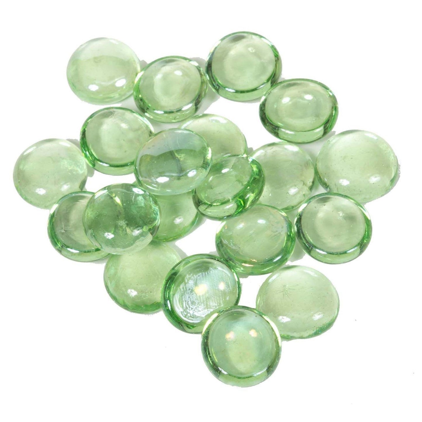 Dagan Industries 3/4" Light Green Iridescent Fire Beads (10 lbs)