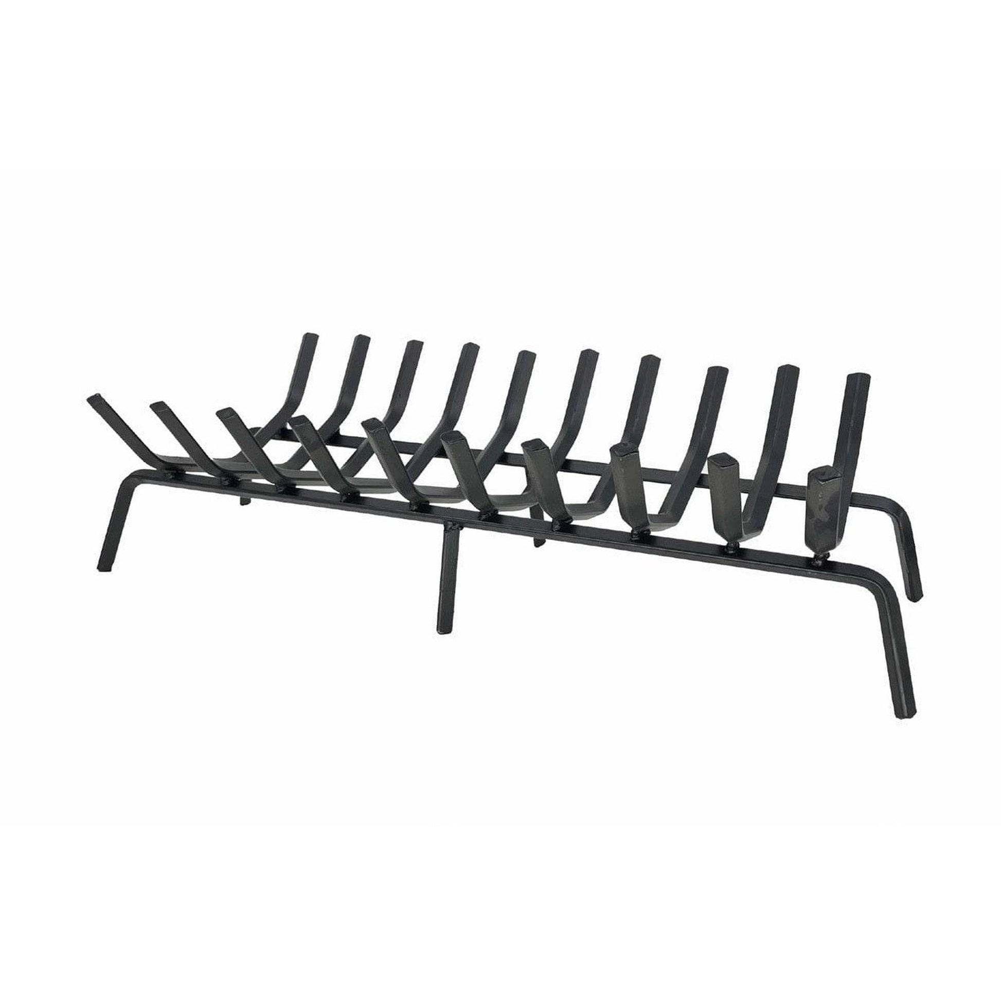 Dagan Industries 36" Black Steel Rectangle Style 10-Bars Fireplace Grate