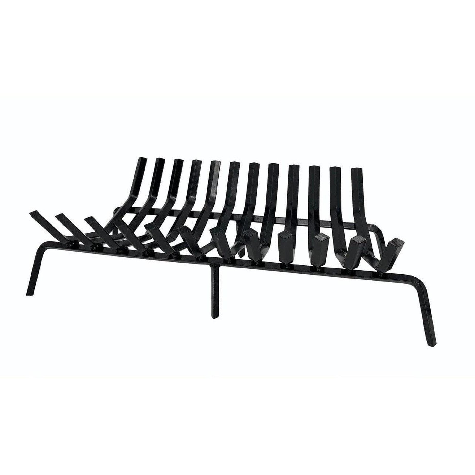 Dagan Industries 36" Black Steel Tapered Style 12-Bars Fireplace Grate