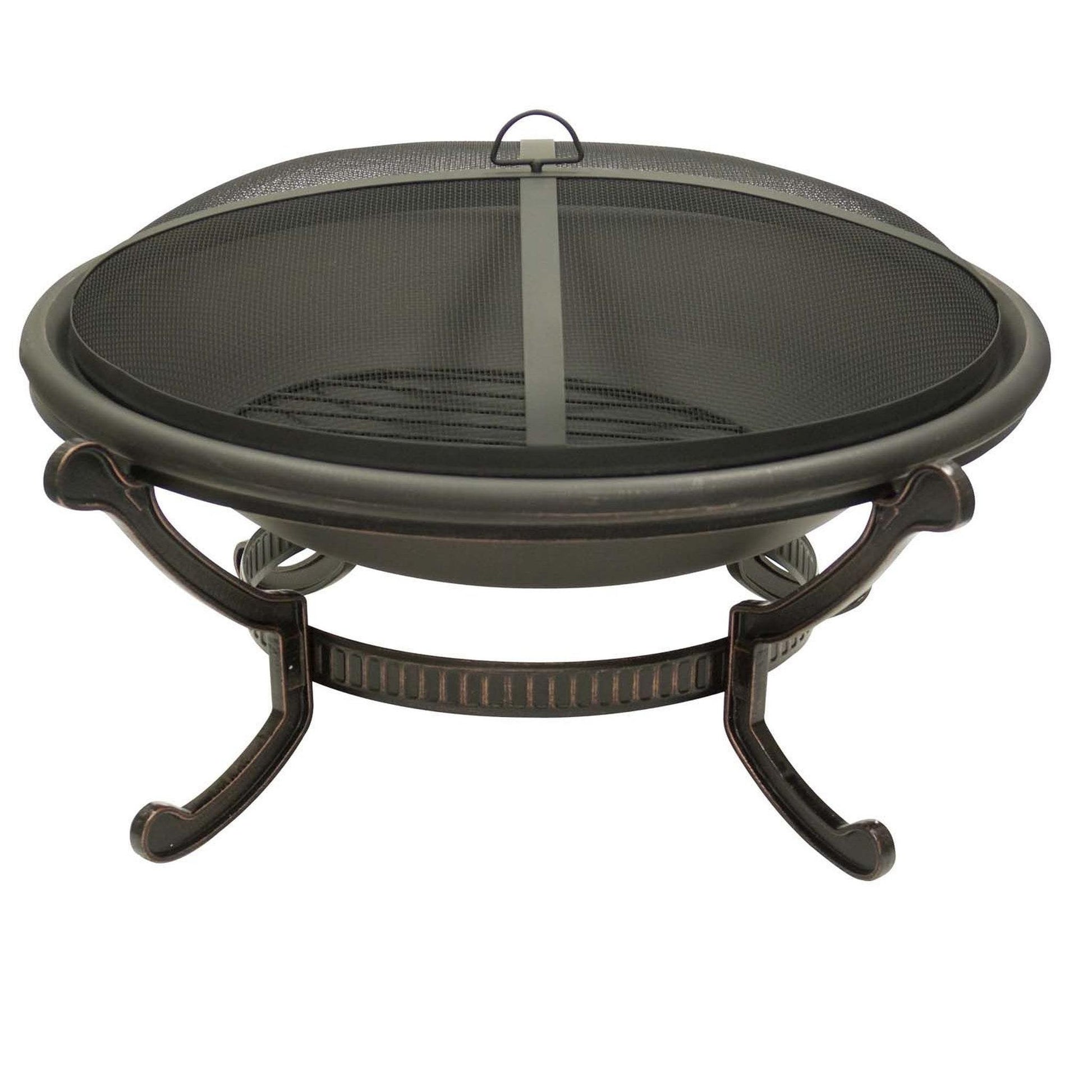 Dagan Industries 40" Bronze Large Round Wood Burning Fire Pit