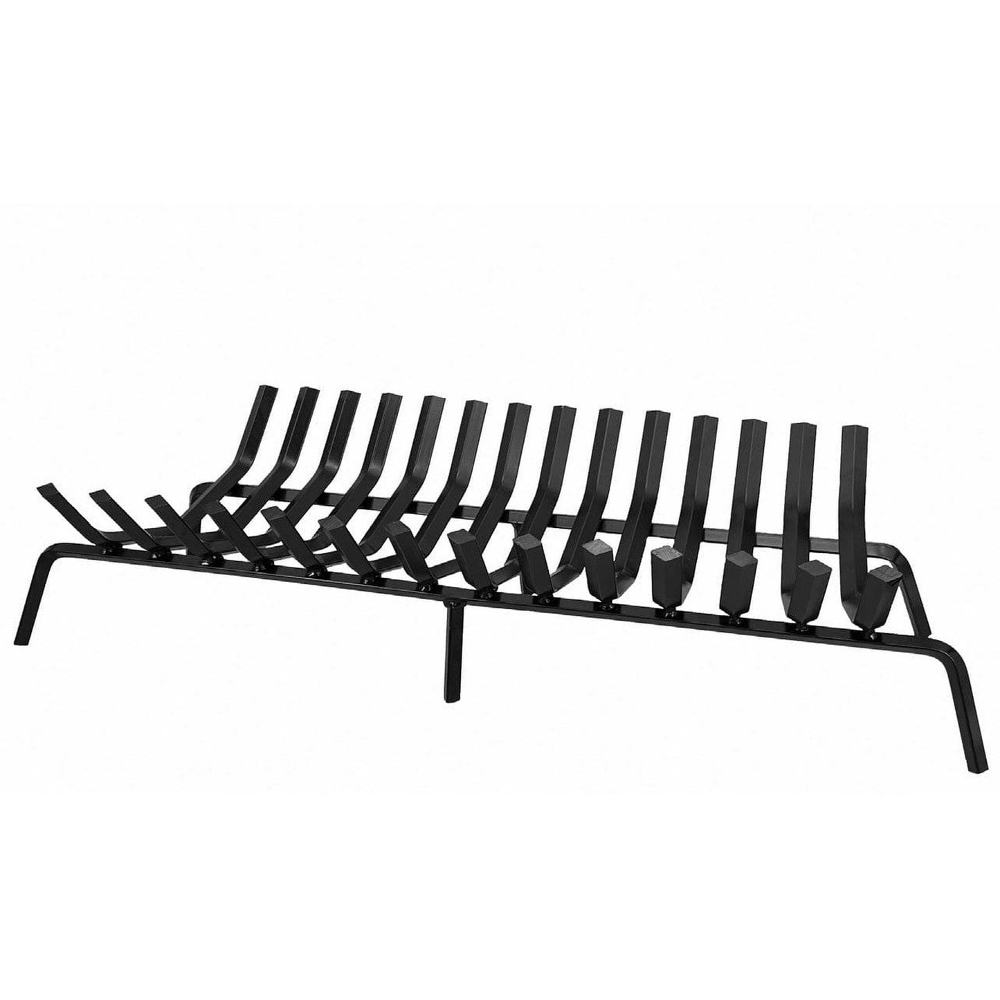 Dagan Industries 42" Black Steel Tapered Style 14-Bars Fireplace Grate