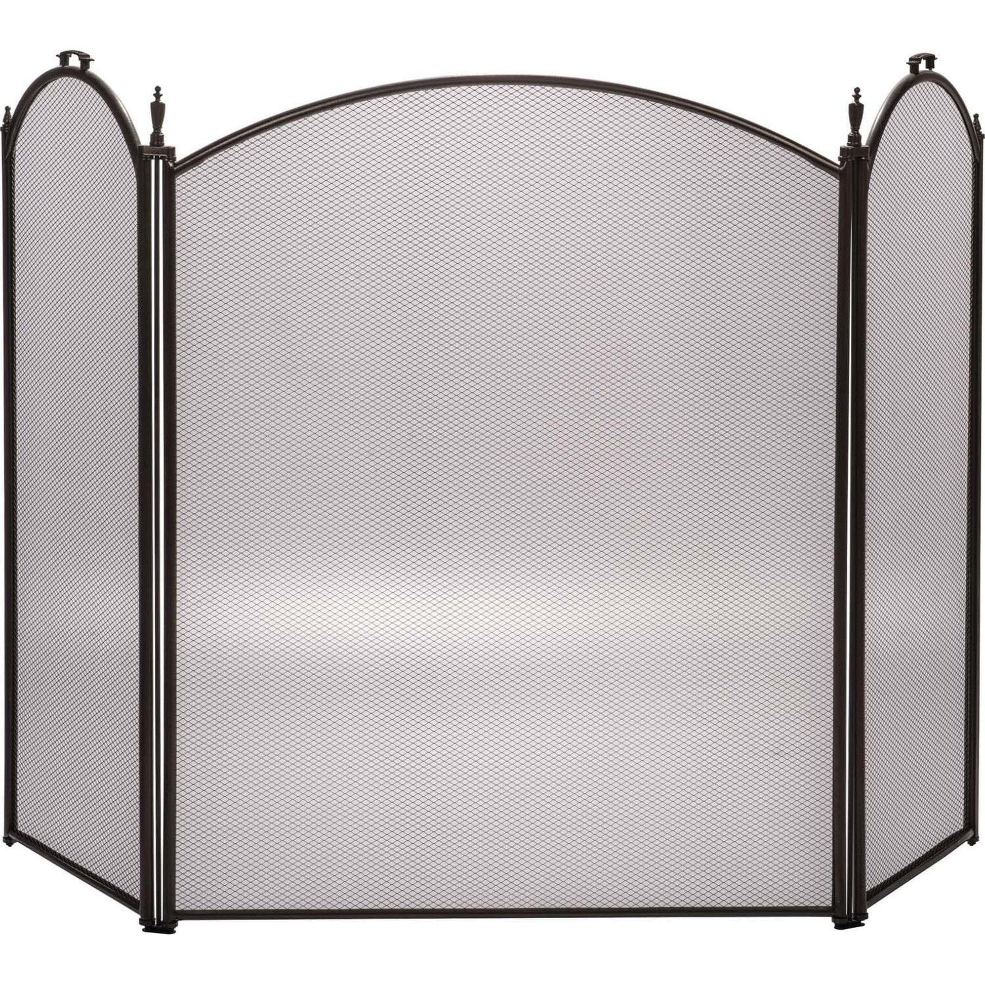 Dagan Industries 52" x 32" Bronze Three Fold Arched Panel Screen